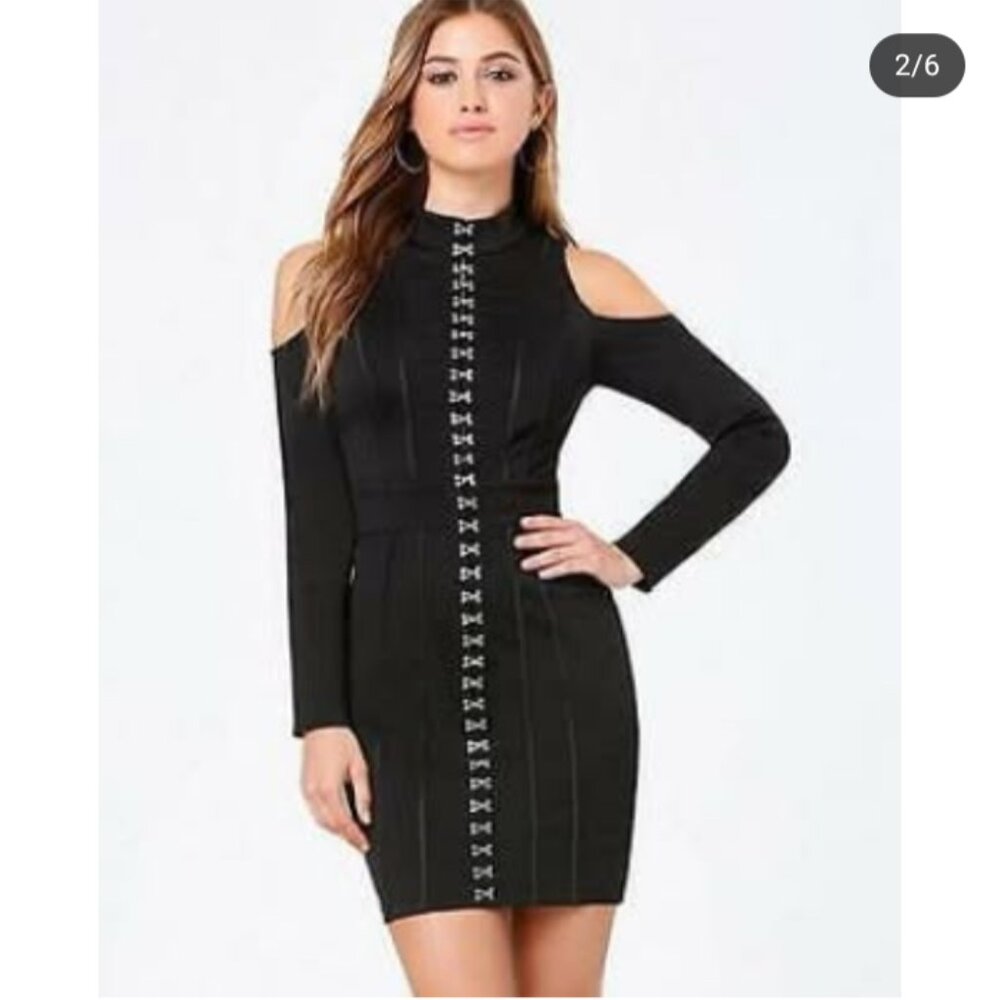 Stunning Y2K vintage bodycon dress by Bebe.